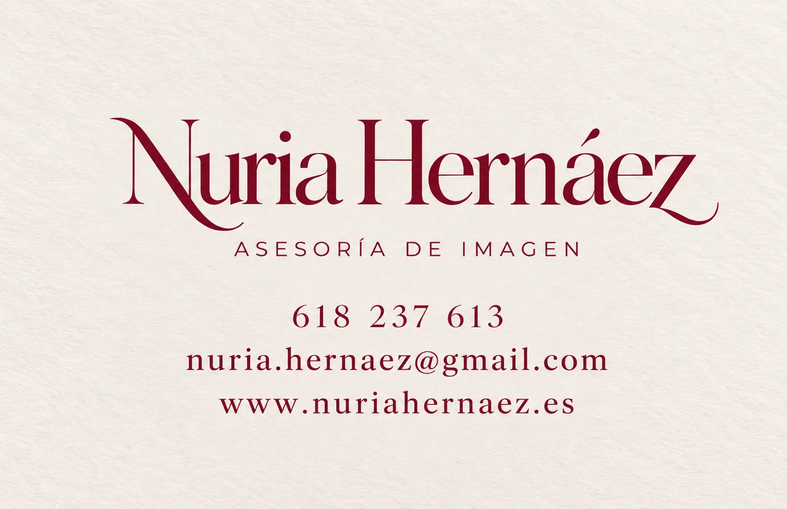 Logotipo original de Nuria Hernáez · Asesoría de Imagen